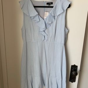 Summer lightweight fabric dress with lining - 1X